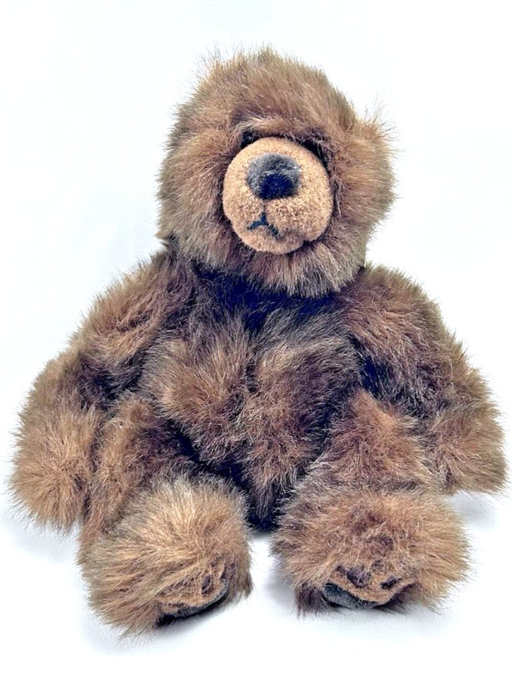 Russ Timber Teddy Bear Plush Dark Brown Realistic Grizzly Toy 12"